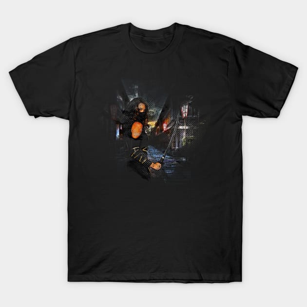 ninja girl T-Shirt by OMARMAH